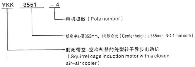 YKK系列(H355-1000)高压YKK5001-8三相异步电机西安泰富西玛电机型号说明